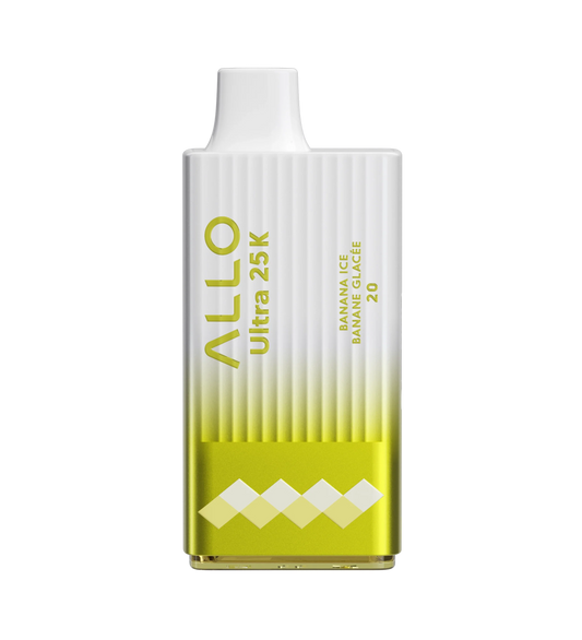 ALLO ULTRA 25K - Banana Ice Disposable Vape 20mg - Vapely - Buy Vape Online Canada