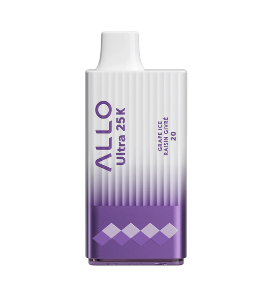 ALLO ULTRA 25K - Grape Ice Disposable Vape 20mg - Vapely - Buy Vape Online Canada