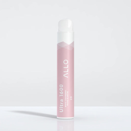 ALLO ULTRA 1600 - White Strawberry Disposable Vape - Vapely - Buy Vape Online Canada