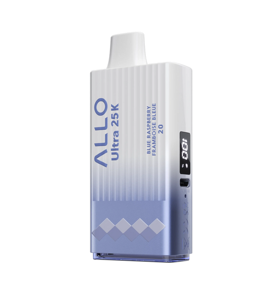 ALLO ULTRA 25K - Blue Raspberry Disposable Vape 20mg - Vapely  - Buy Vape Online Canada