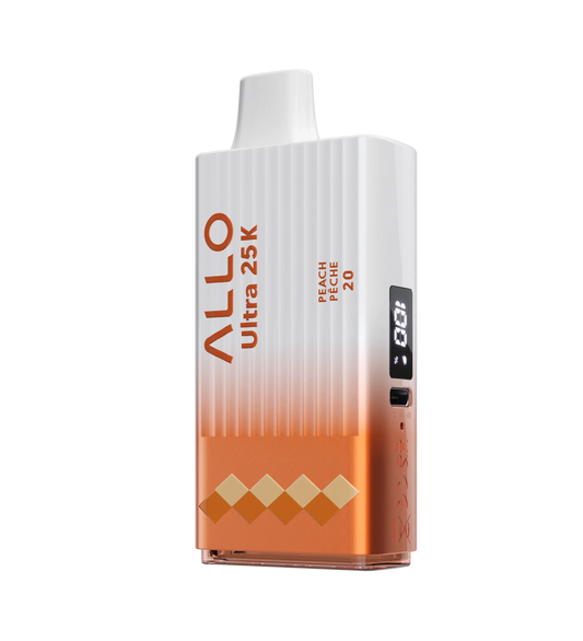 ALLO ULTRA 25K - Peach Disposable Vape 20mg - Vapely  - Buy Vape Online Canada