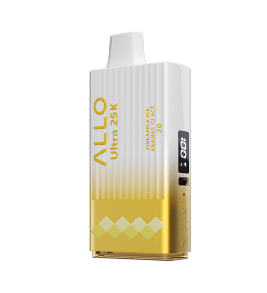 ALLO ULTRA 25K - Pineapple Ice Disposable Vape 20mg - Vapely  - Buy Vape Online Canada
