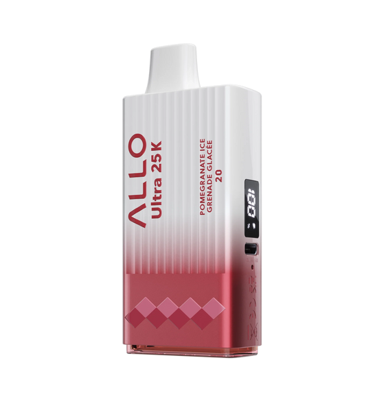 ALLO ULTRA 25K - Pomegranate Ice Disposable Vape 20mg - Vapely  - Buy Vape Online Canada