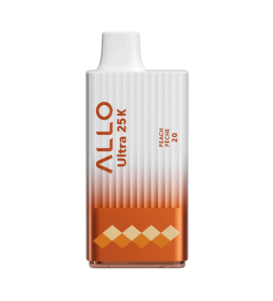 ALLO ULTRA 25K - Peach Disposable Vape 20mg - Vapely  - Buy Vape Online Canada