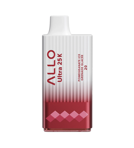 ALLO ULTRA 25K - Pomegranate Ice Disposable Vape 20mg - Vapely  - Buy Vape Online Canada