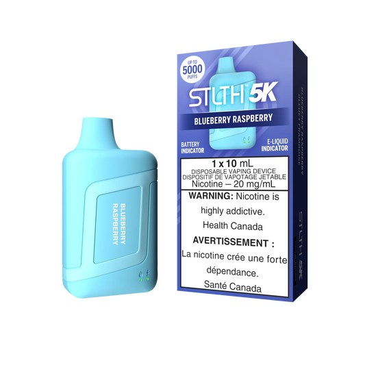 STLTH 5K - Blueberry Raspberry Disposable Vape - Vapely  - Buy Vape Online Canada