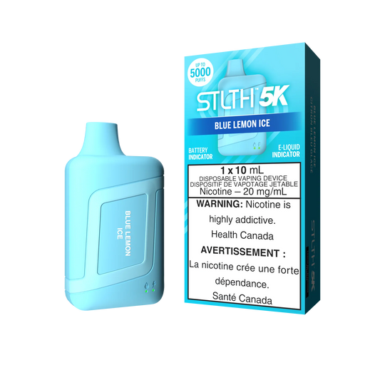STLTH 5K - Blue Lemon Ice Disposable Vape - Vapely  - Buy Vape Online Canada