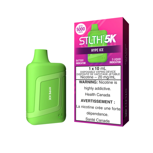 STLTH 5K - Hype Ice Disposable Vape - Vapely  - Buy Vape Online Canada