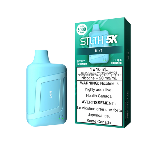 STLTH 5K - Mint Disposable Vape - Vapely  - Buy Vape Online Canada
