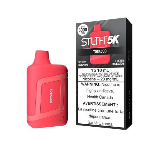 STLTH 5K - Tobacco Disposable Vape - Vapely  - Buy Vape Online Canada