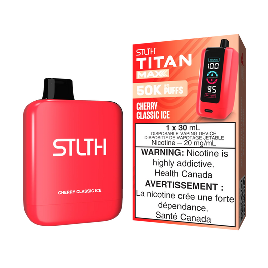 STLTH TITAN MAX 50K - Cherry Classic Ice Disposable Vape