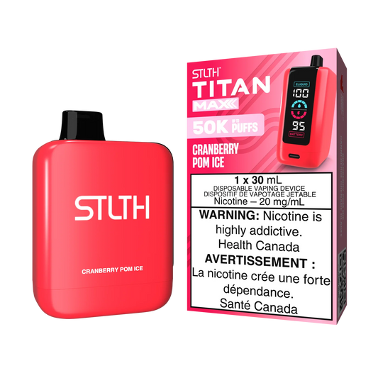 STLTH TITAN MAX 50K - Cranberry Pom Ice Disposable Vape