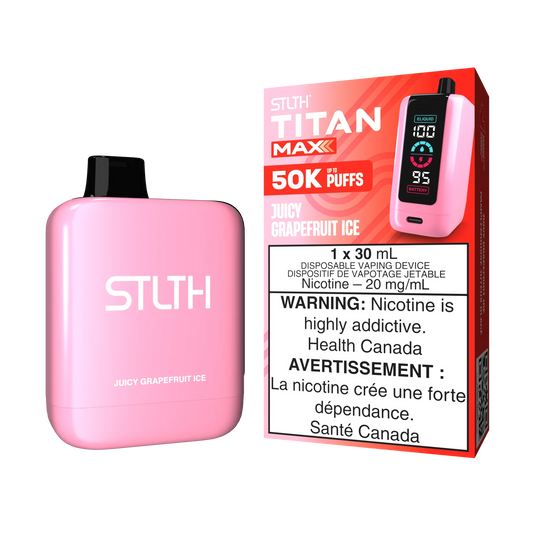 STLTH TITAN MAX 50K - Juicy Grapefruit Ice Disposable Vape