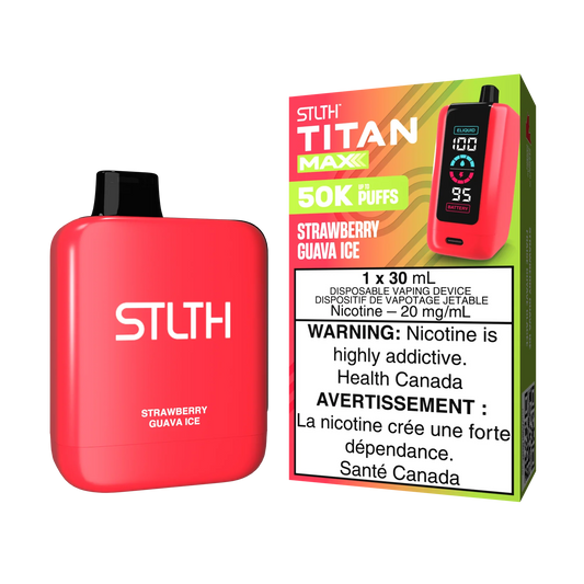STLTH TITAN MAX 50K - Strawberry Guava Ice Disposable Vape