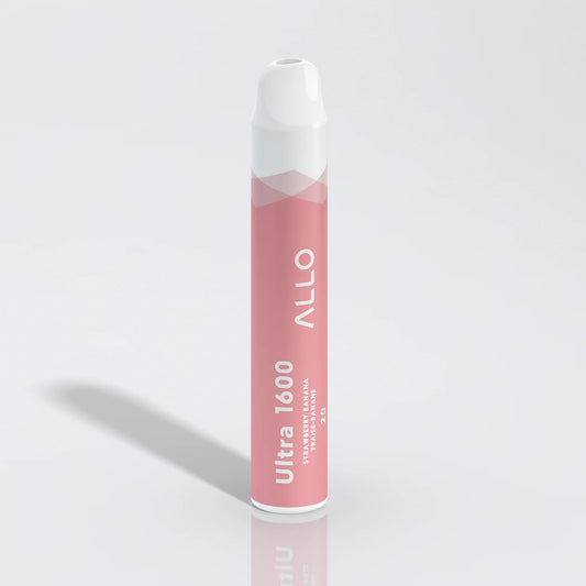 ALLO ULTRA 1600 - Strawberry Banana Disposable Vape - Vapely  - Buy Vape Online Canada