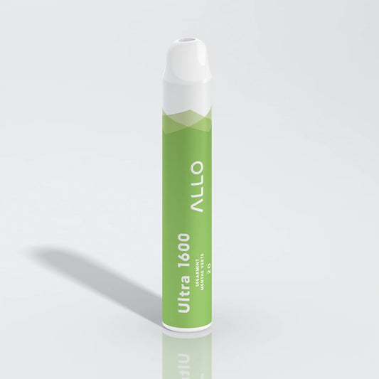 ALLO ULTRA 1600 - Spearmint Disposable Vape 20mg - Vapely  - Buy Vape Online Canada
