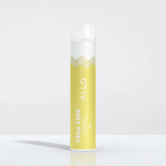 ALLO ULTRA 2500 - Banana Ice Disposable Vape 20mg - Vapely  - Buy Vape Online Canada