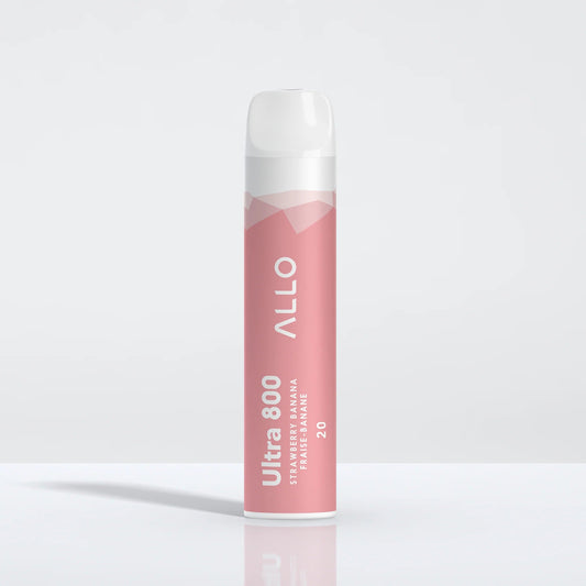 ALLO ULTRA 800 - Strawberry Banana Disposable Vape - Vapely  - Buy Vape Online Canada