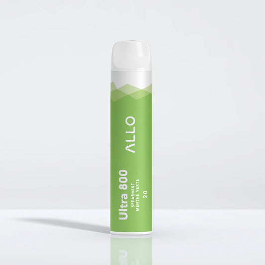 ALLO ULTRA 800 - Spearmint Disposable Vape 20mg - Vapely  - Buy Vape Online Canada