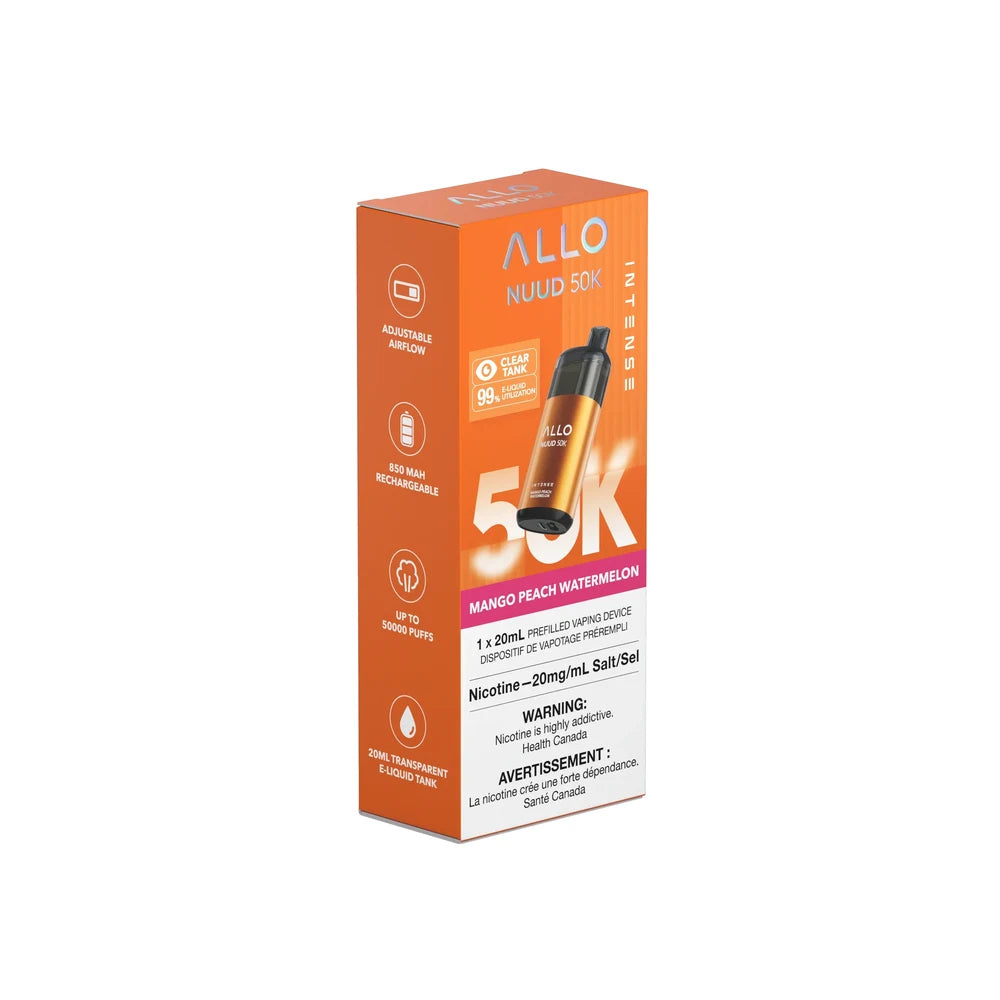 trine vape ALLO NUUD 50K INTENSE Mango Peach Watermelon 20mg