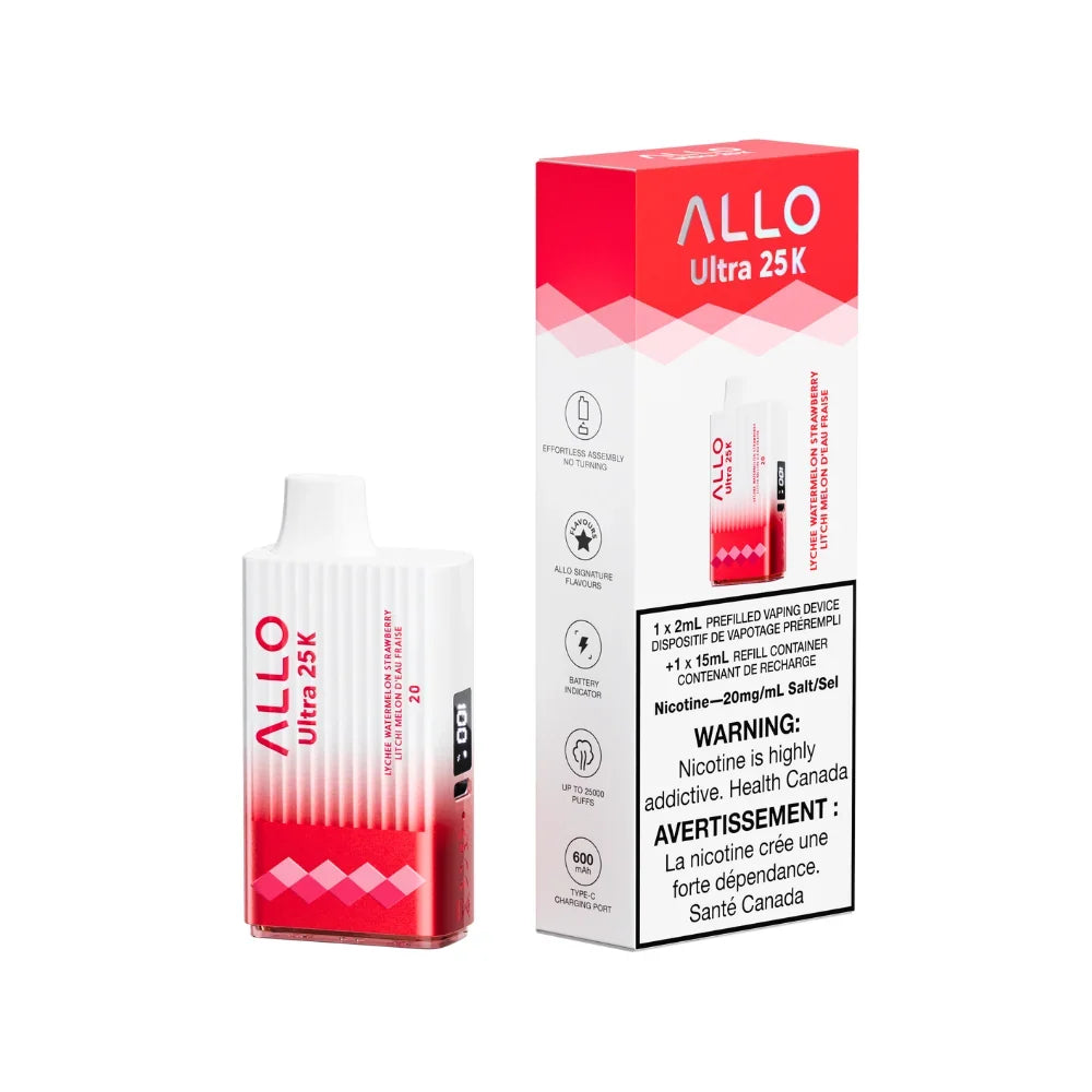 s make it more descriptive and natural:* An Allo Ultra 25K Lychee Watermelon Strawberry