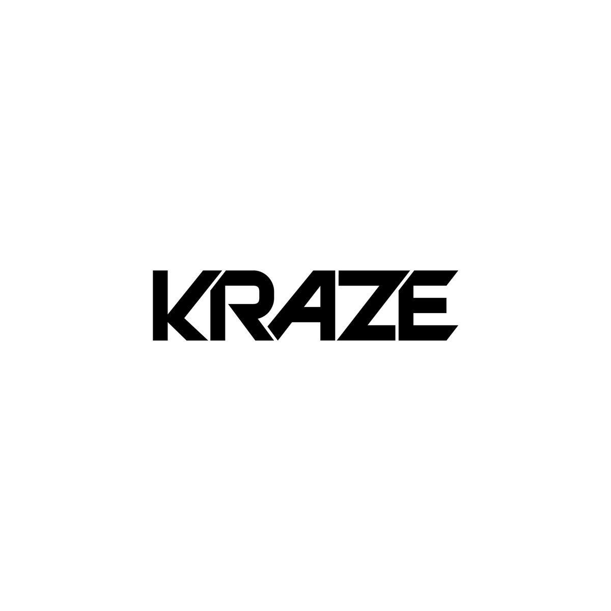 KRAZE logo in black on a white background