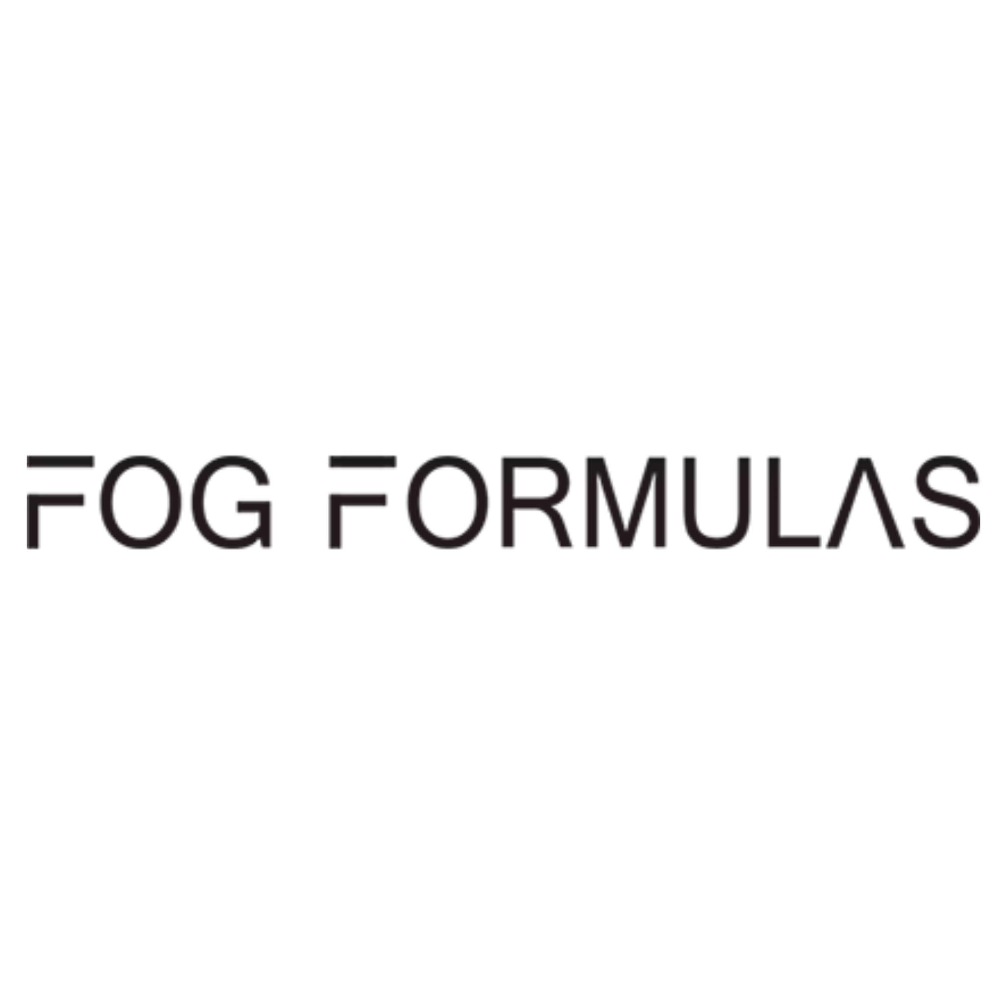 Logo of FOG FORMULAS on a white background