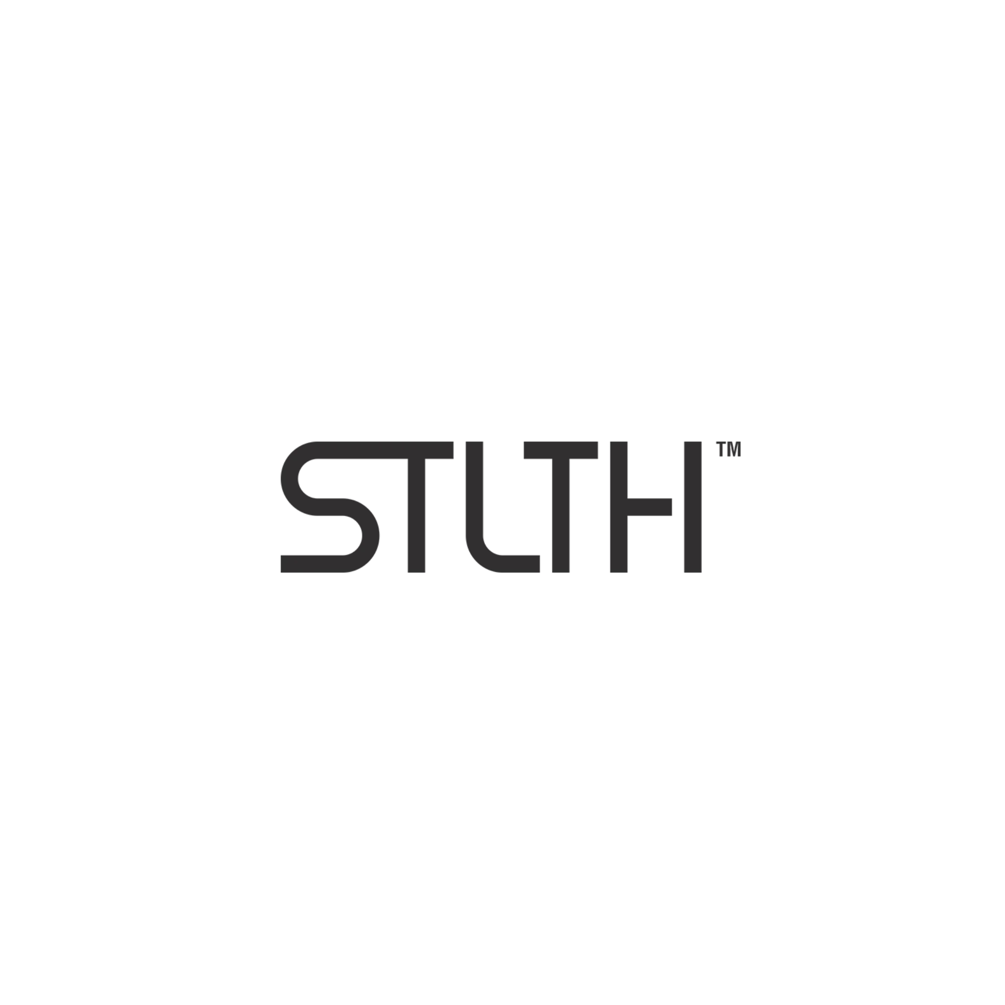 stlth vape logo on white background