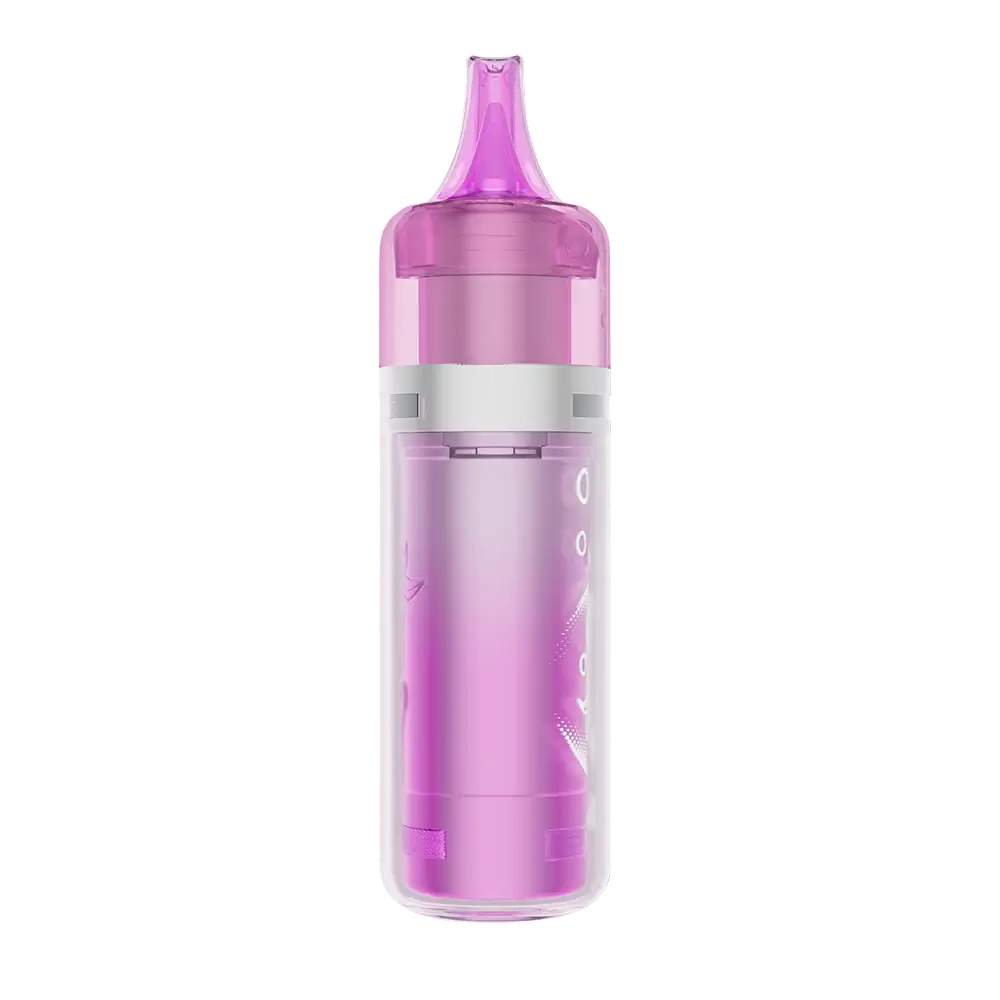 An ELFBAR BC Pro 80K Peach Ice disposable vape featuring a translucent pink mouthpiece and a metallic pink internal body encased in a clear outer shell.