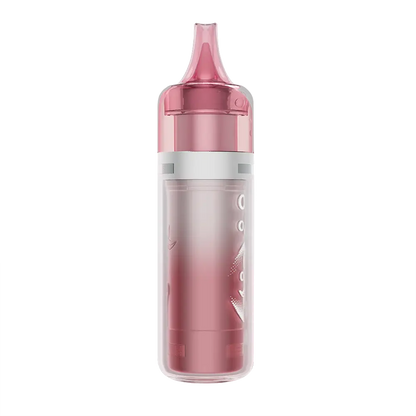 An ELFBAR BC Pro 80K Strawberry Ice disposable vape featuring a pink and white gradient body encased in a clear outer shell with a translucent pink mouthpiece.