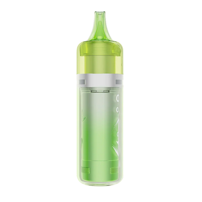 A lime green ELFBAR BC Pro 80K Strawberry Kiwi Ice disposable vape featuring a translucent outer shell, a tapered mouthpiece, and a silver metallic band.