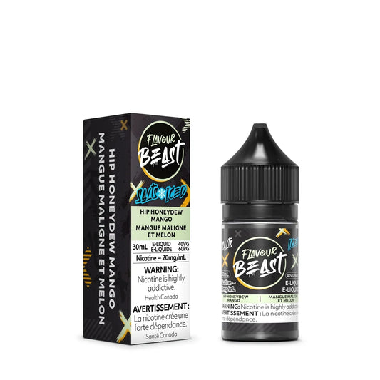 A 30mL bottle of Flavour Beast Hip Honeydew Mango Salts Iced
