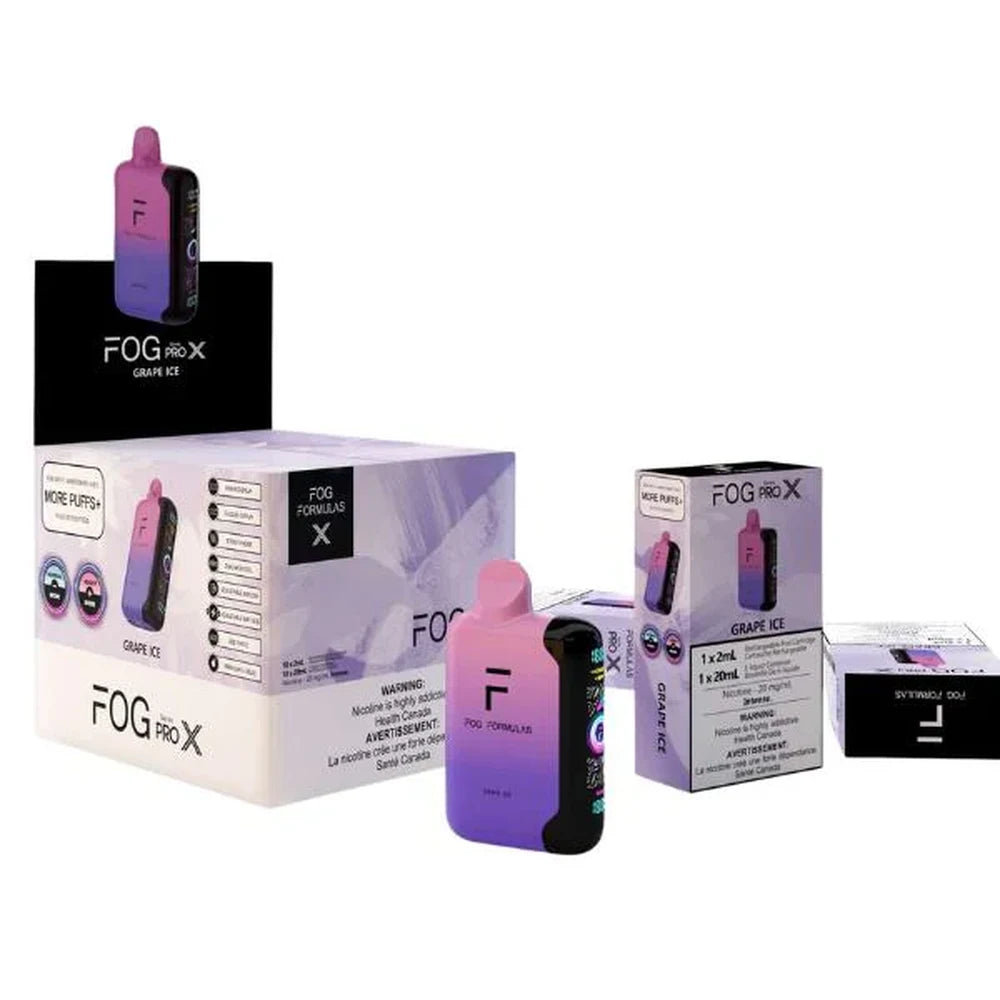 Fog Formulas Pro X 50K Grape Ice 50000 Puffs Canada | Vapely Fog Formulas Pro X 50K Grape Ice 50000 Puffs Canada | Vapely