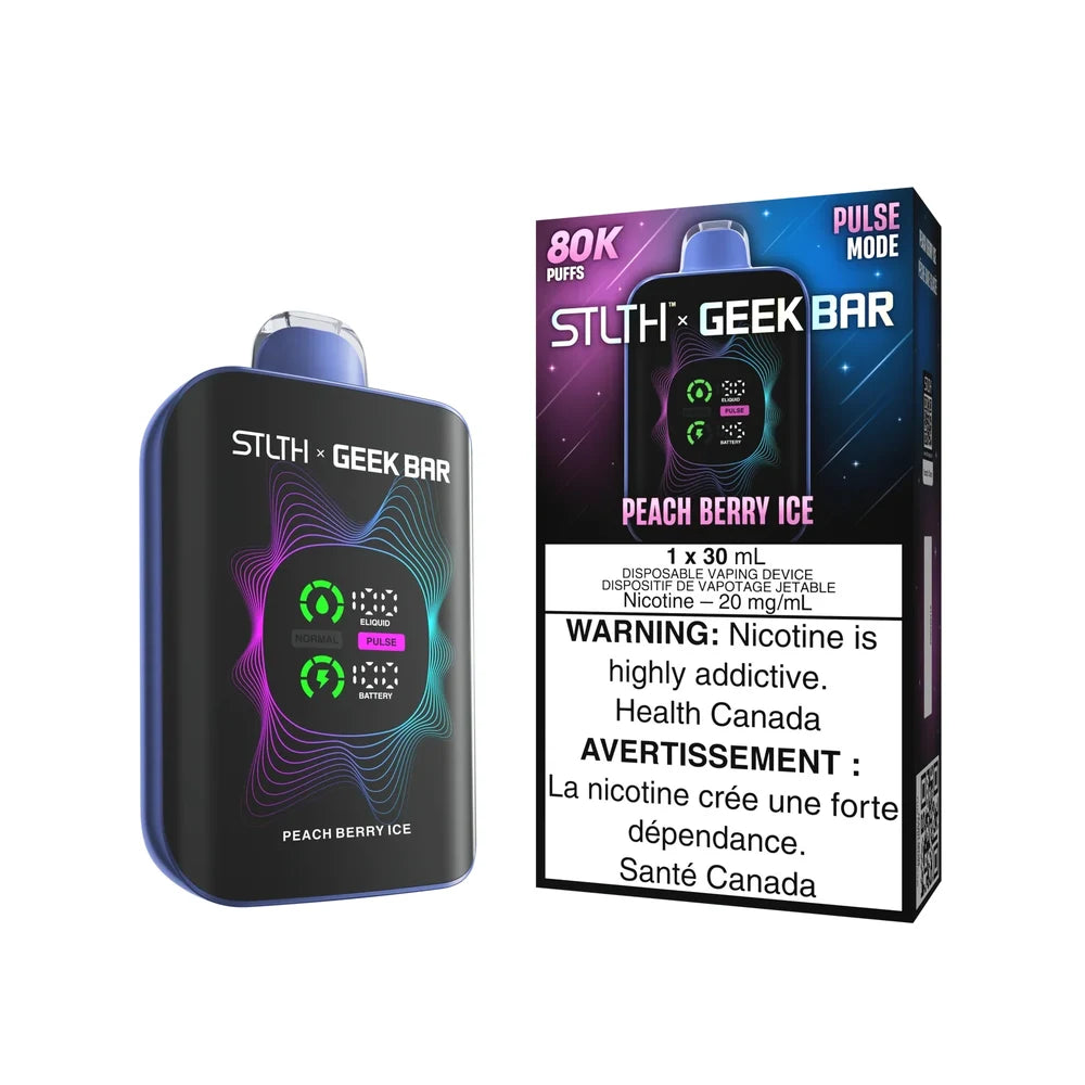 STLTH x GEEK BAR 80K Peach Berry Ice 80000 Puffs | Vapely Canada STLTH x GEEK BAR 80K Peach Berry Ice 80000 Puffs | Vapely Canada