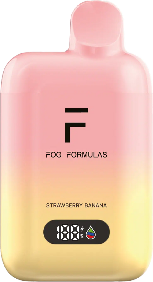 Fog formulas 15000 X - Strawberry Banana Disposable Vape - Vapely  - Buy Vape Online Canada