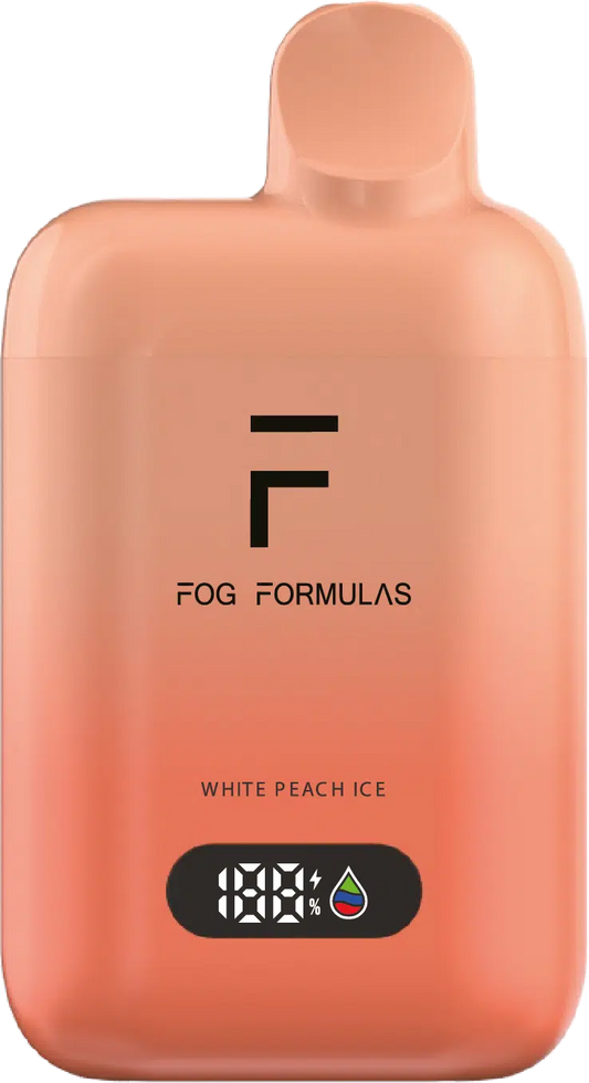 Fog formulas 15000 X - White Peach Ice Disposable Vape - Vapely  - Buy Vape Online Canada